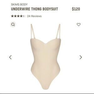 Skims UNDERWIRE THONG BODYSUIT